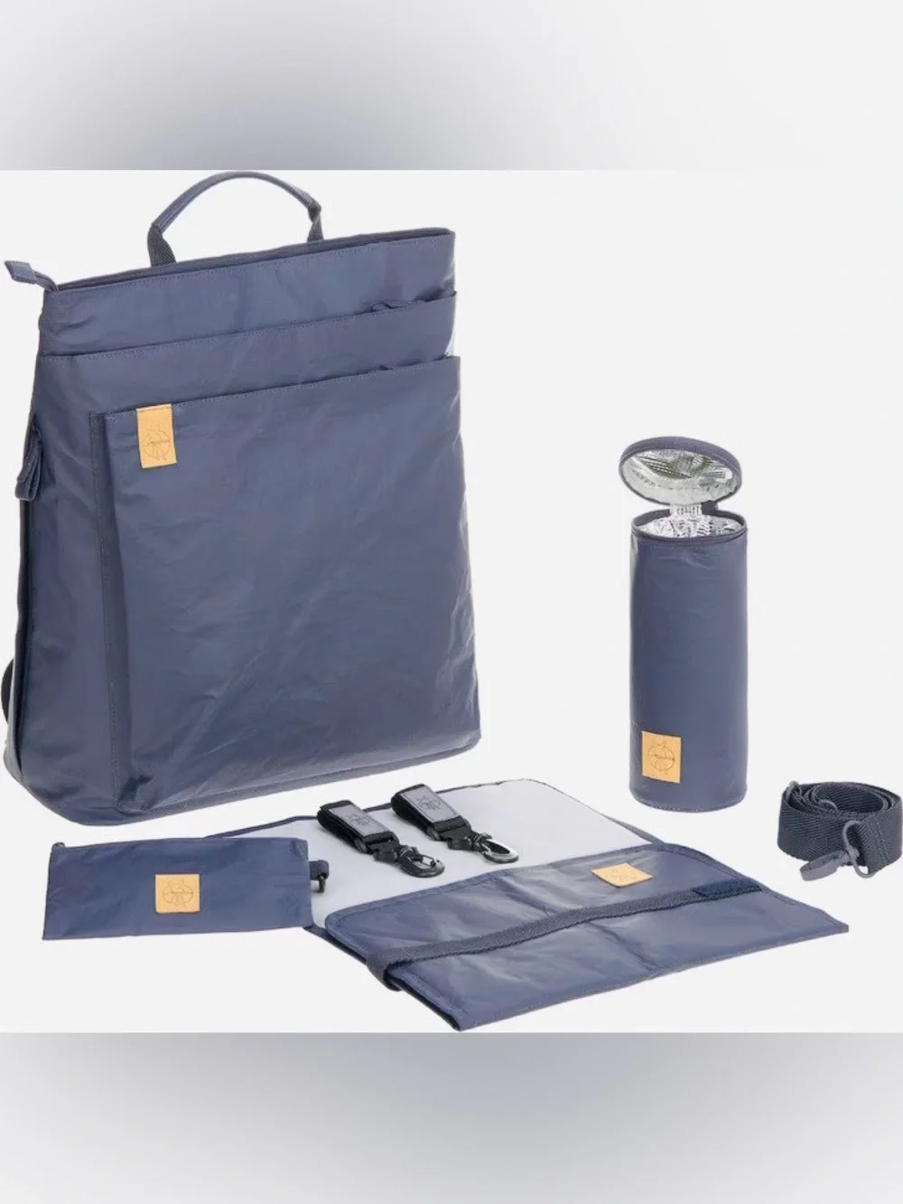 Lassig Tyve Backpack - Navy - Convertible Diaper Bag